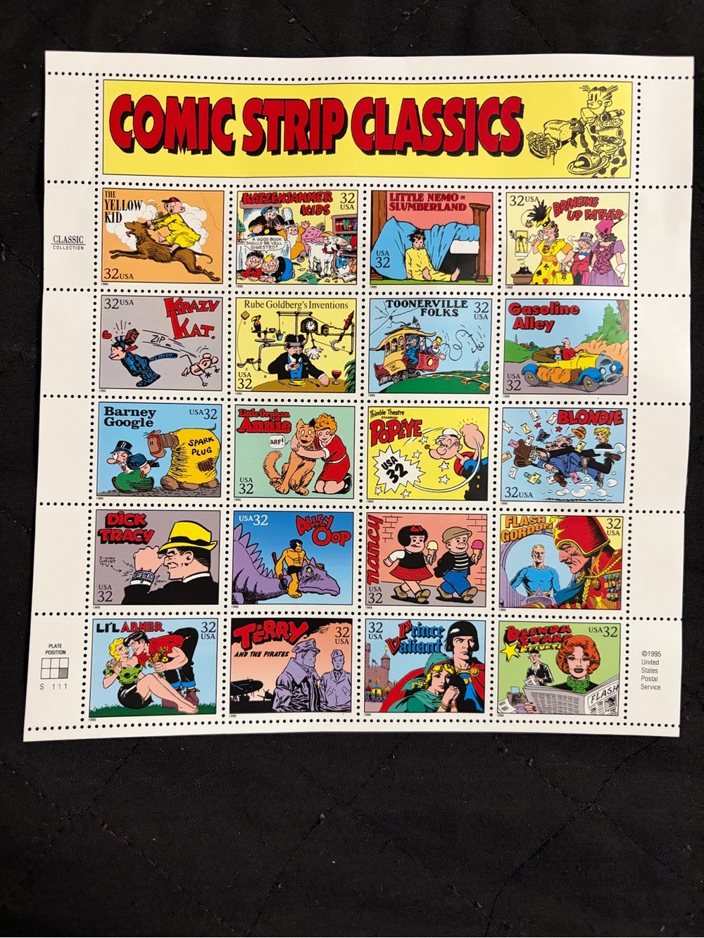 Comic Strip Classics Stamp Collection Print - Multicolor